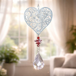 Atrapasol Corazón – Cristal...