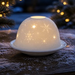 Portavela Dome Light Nieve