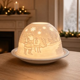 Portavela Dome Light Papá Noel
